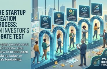 The startup ideation process — five gates from raw idea to fundable business